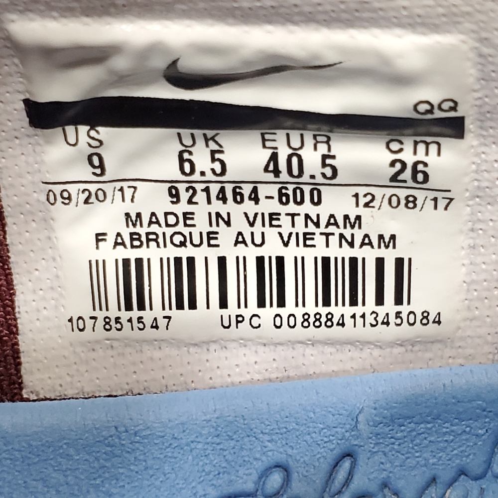 Nike SB Check sneakers women's size 9 burgundy knit fabric SolarSoft insole - Picture 10 of 15